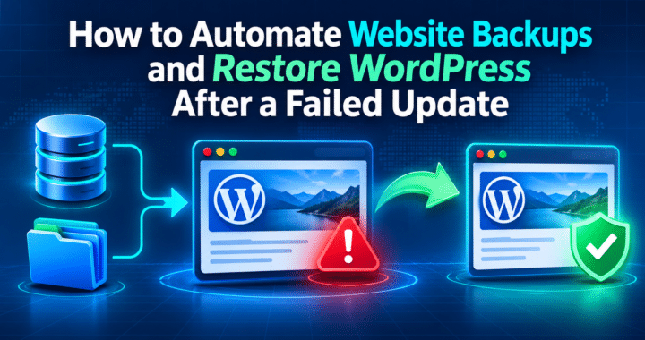 How to Automate Website Backups and Restore WordPress After a Failed Update
